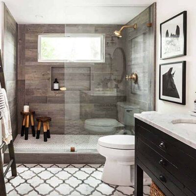 30 Beautiful Farmhouse Style Bathroom Decor & Design Ideas