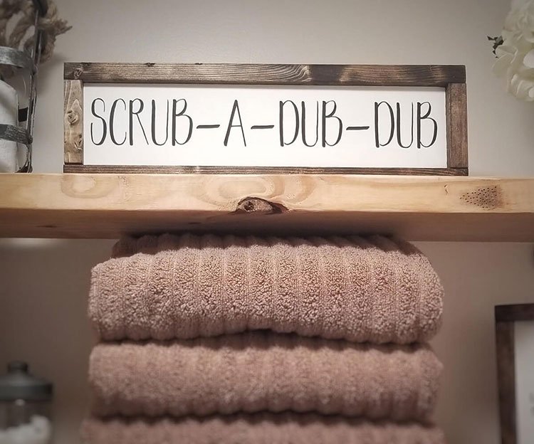 Scrub A Dub-Dub Sign