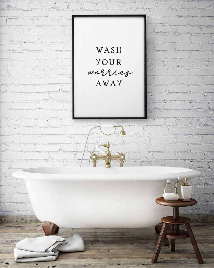 Bathroom Shower Sign