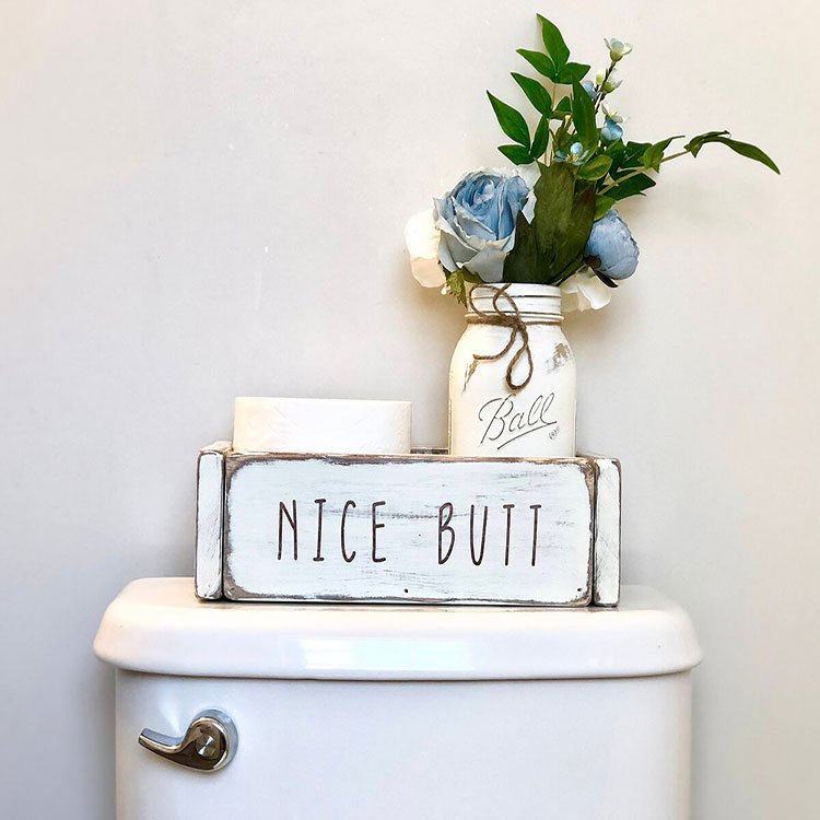 Wooden BUTT Sign