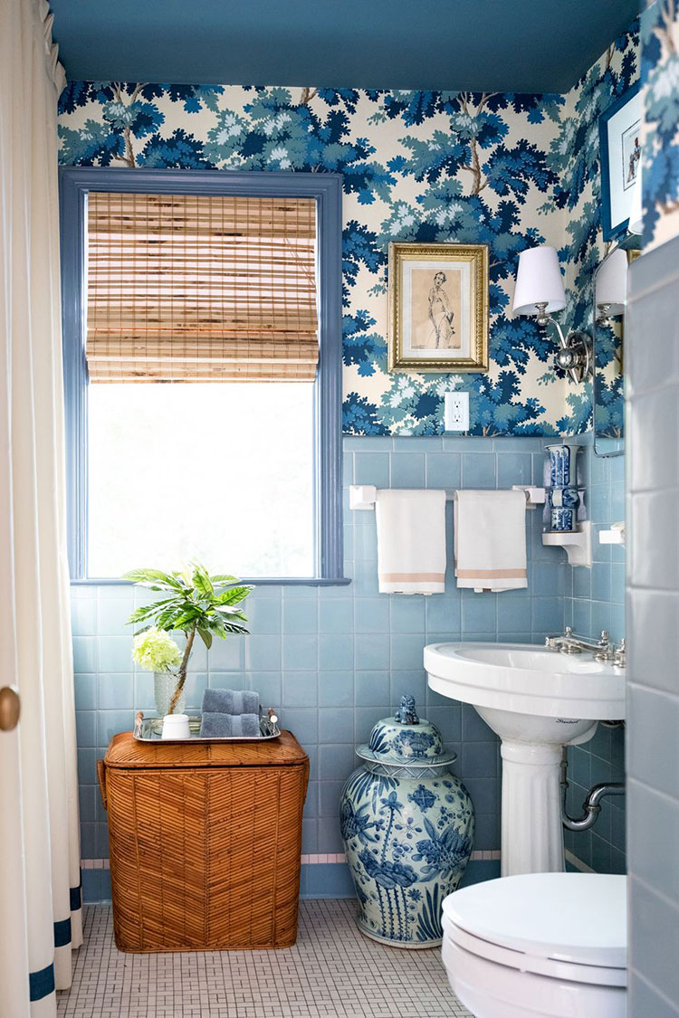 Blue Blooming Wallpaper