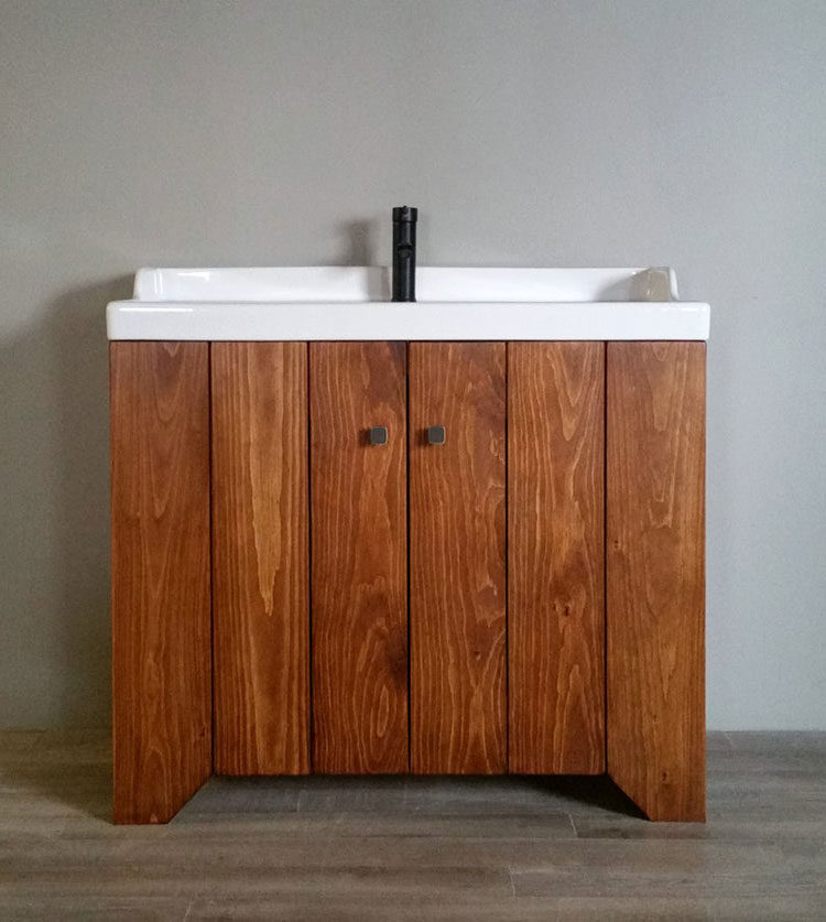 Wooden Cupboard With Integrated Basin