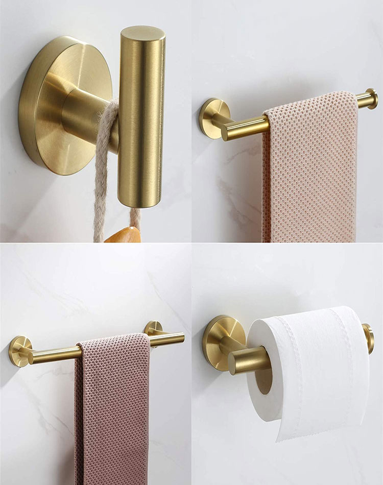 Gold Towel Holder Set