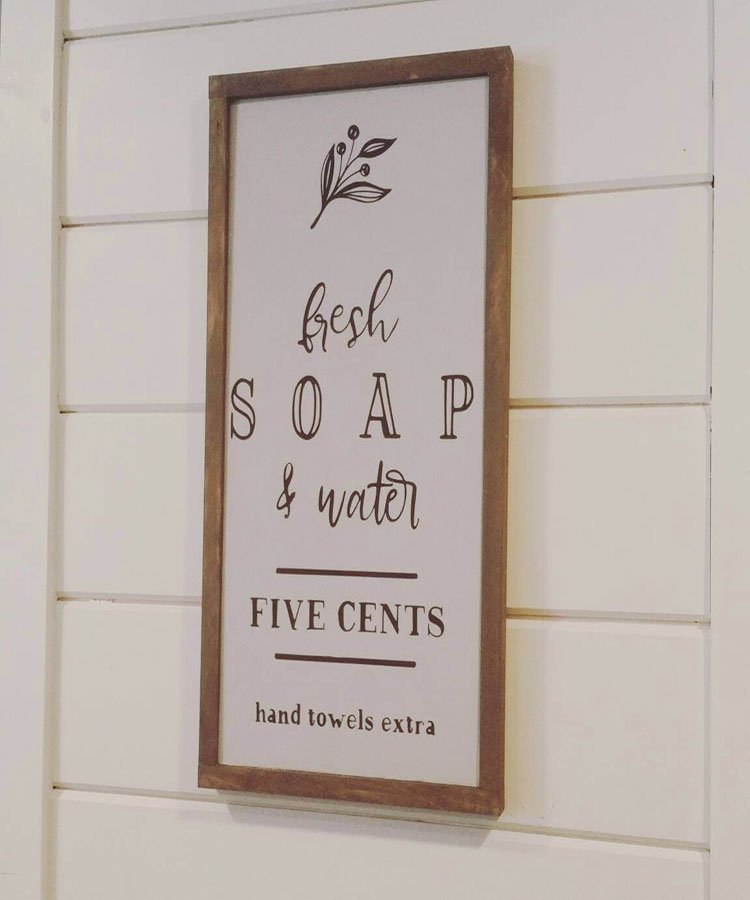 Restroom Door Sign