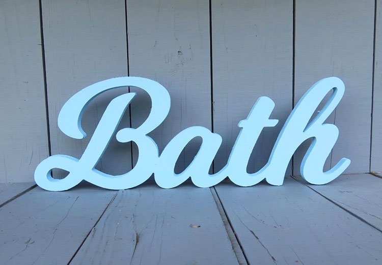 “BATH” Led Sign
