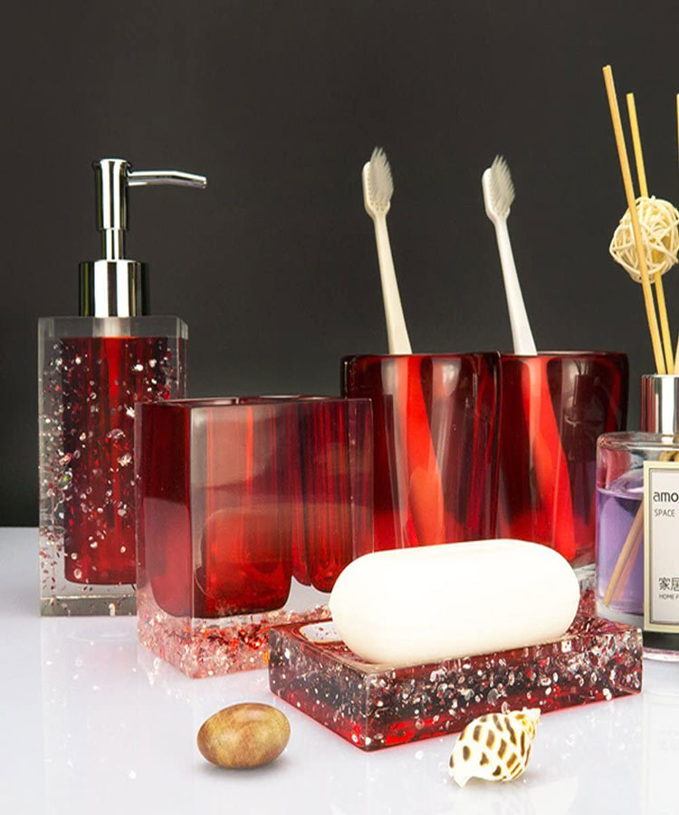 Bright Red Soap Set