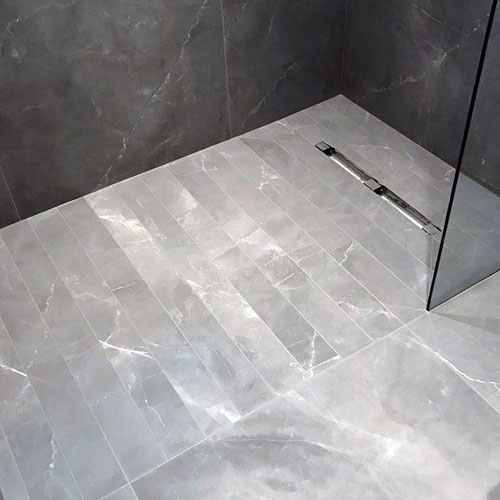 Grey and silver tiles