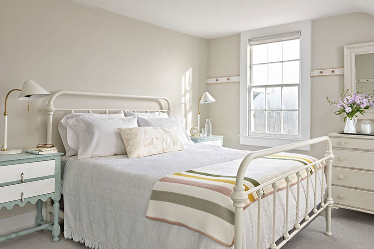 Serene white bedroom