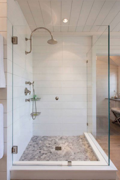 White shiplap tiles