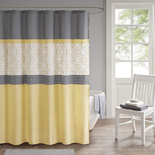 Yellow curtain touch