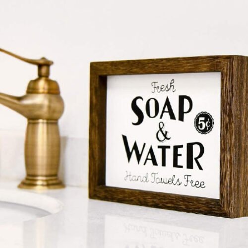 40 Bathroom Sign Ideas That’ll Make Every Guest Do a Double Take