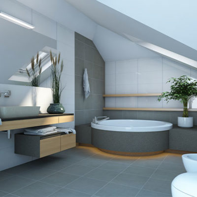 Best 37 Grey Bathroom Tile Ideas