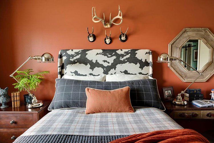 Burnt Orange And Grey Combination