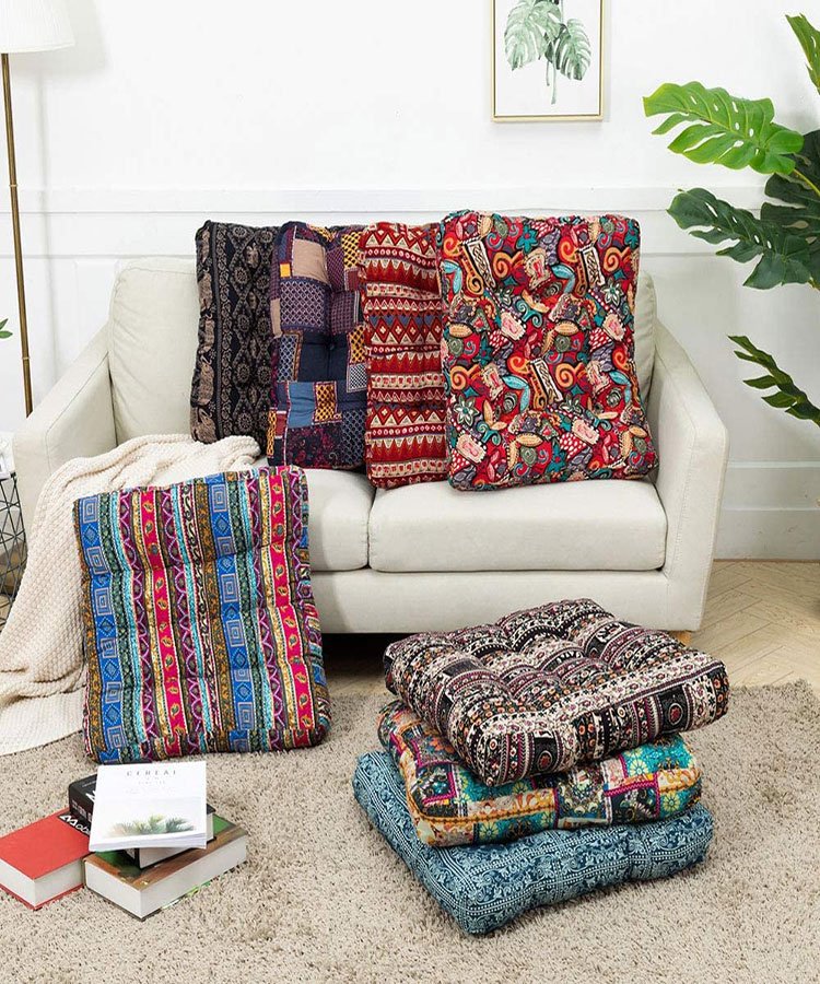Classy Bohemian Style Meditation Pillow Set