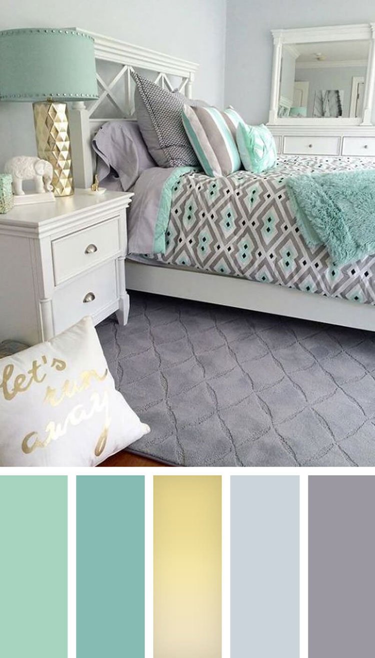 Mint And Metal Mixture For A Serene Bedroom