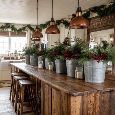 30 Christmas Decor Ideas Kitchen Spaces That Transform Your Cooking Heart
