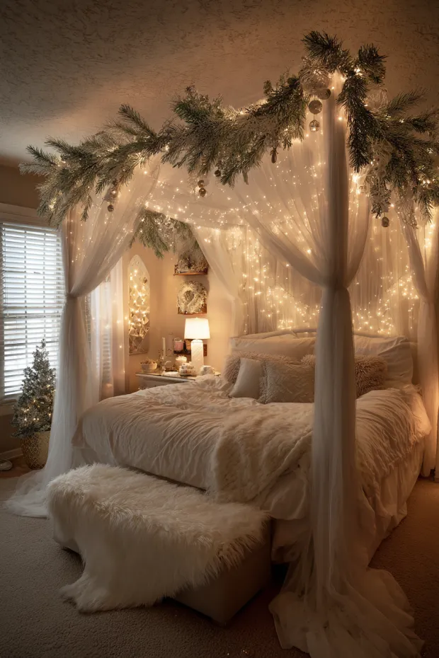 Canopy Bed Fairy Light Starscape