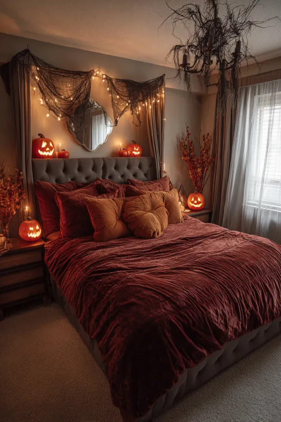 Luxurious Halloween Bedroom Retreat