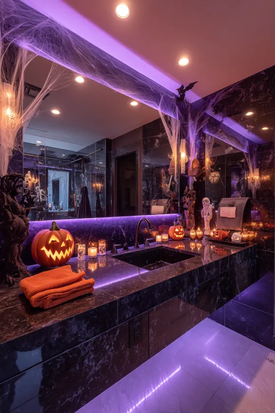 Modern Haunted Vanity Bathroom