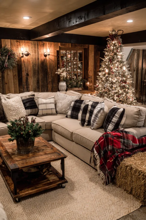 Basement Farm Tool Hay Decorations