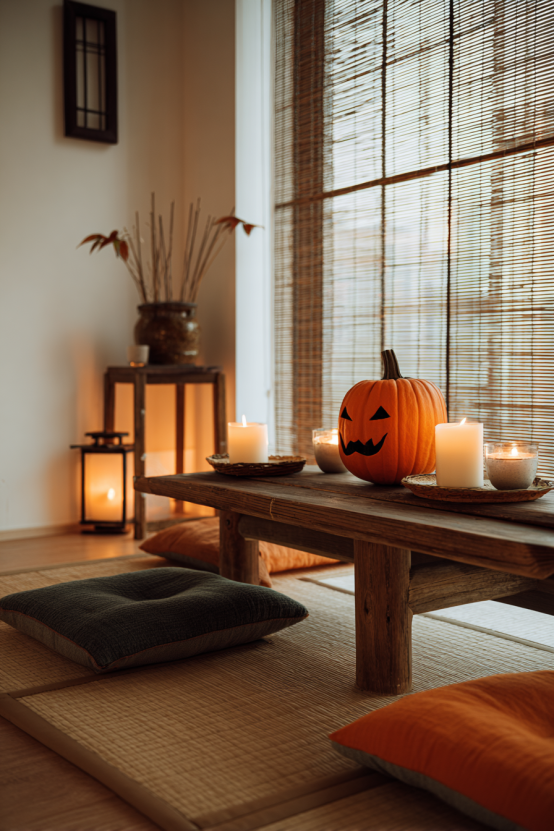 Japanese-Inspired Halloween Zen Apartment