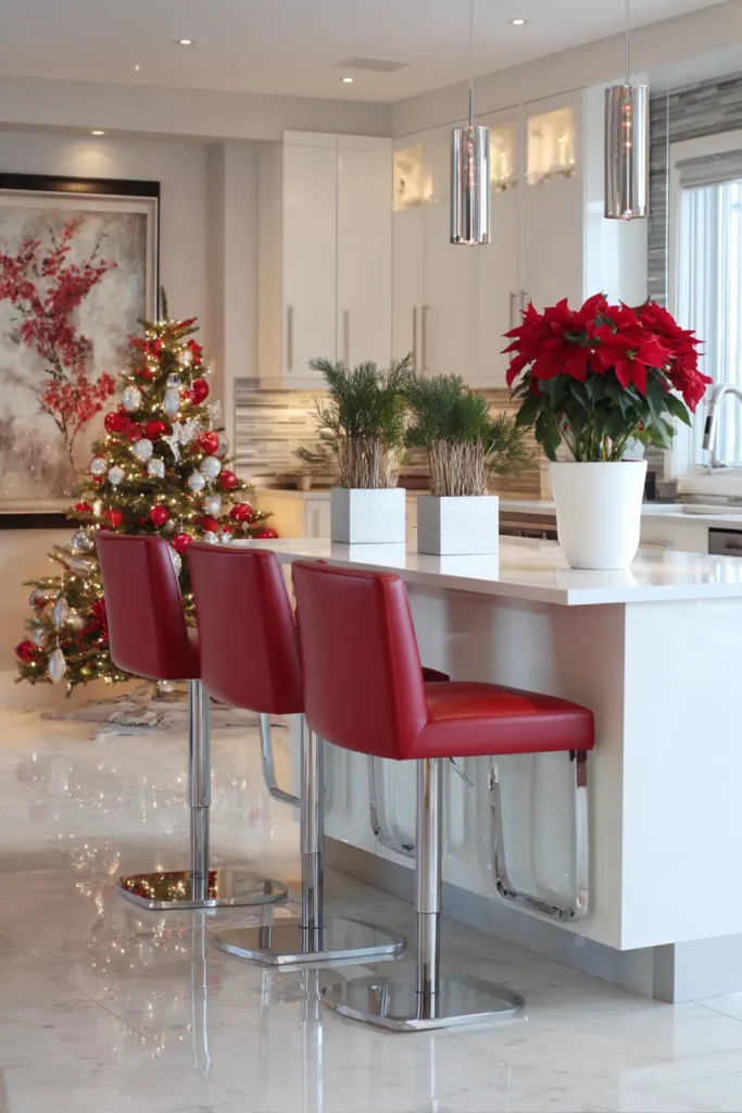 Modern Christmas Kitchen Minimalist Elegance