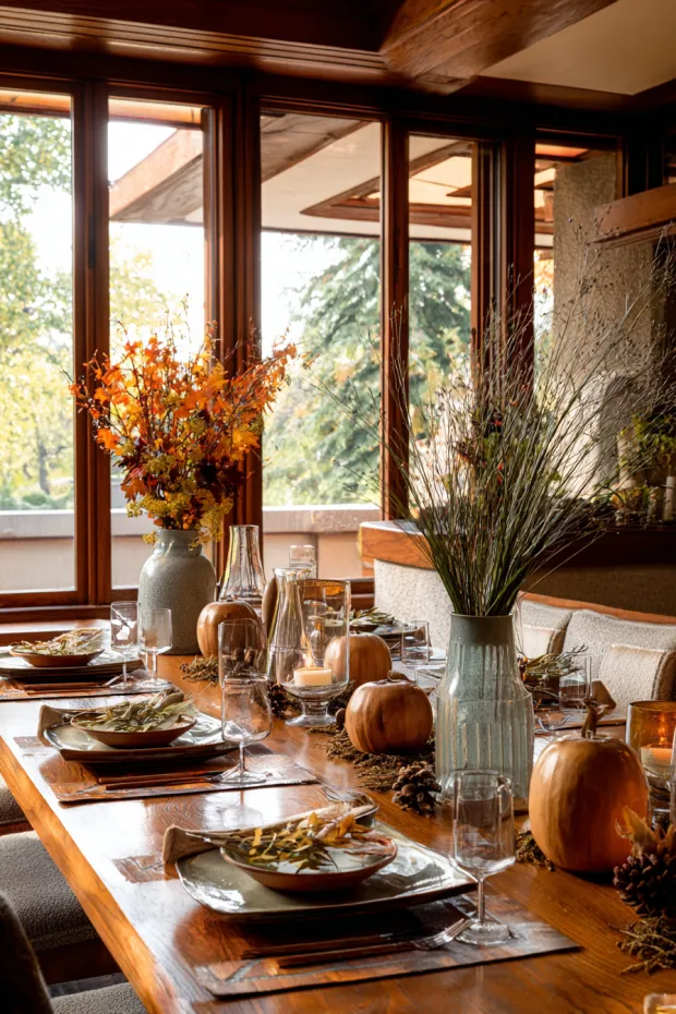 Prairie Style Autumn Table Setting