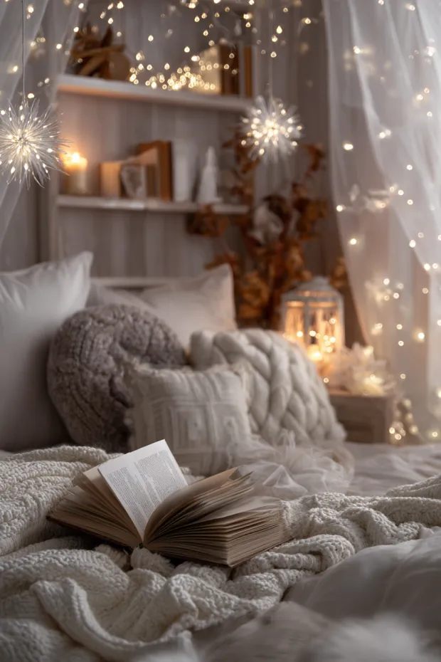 Scandinavian Hygge Reading Nook Lighting