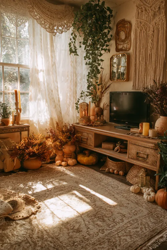 Bohemian Halloween TV Eclectic Wall