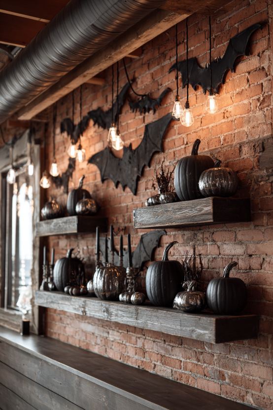 Industrial Halloween Loft Decor