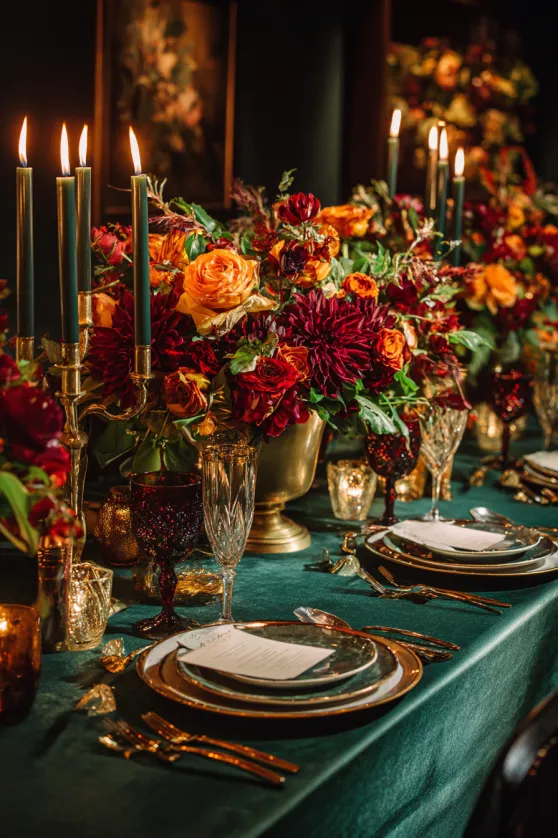 Jewel-Toned Thanksgiving Drama