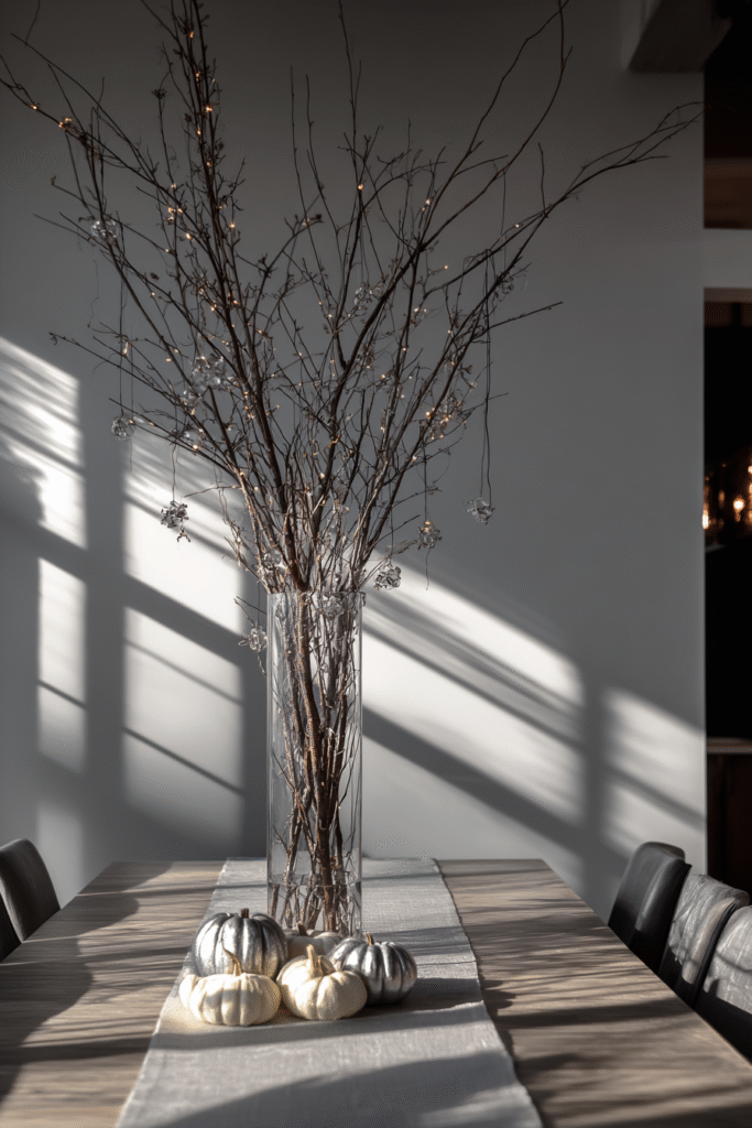 Small Branches Thanksgiving Centerpiece Ideas