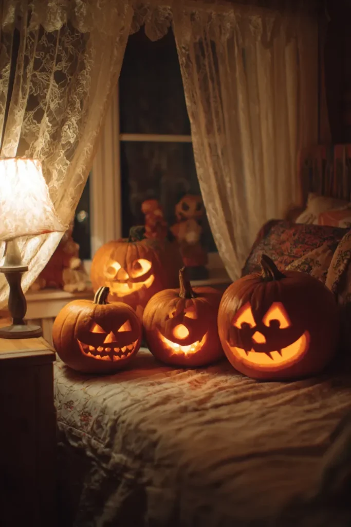 Terrifying Children’s Bedroom: Age-Appropriate Pumpkin Monsters