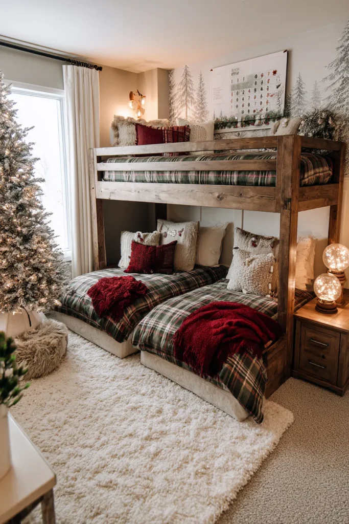 Bunk Bed Christmas- Creative Twin Room Holiday Decorating