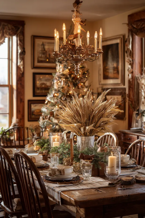 Corn Husk Wheat Agricultural Centerpiece