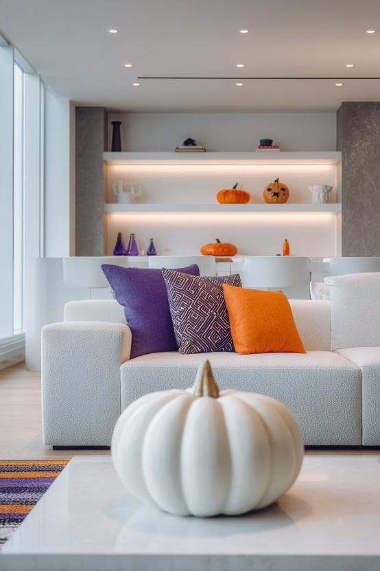 Modern Minimalist Halloween Apartment