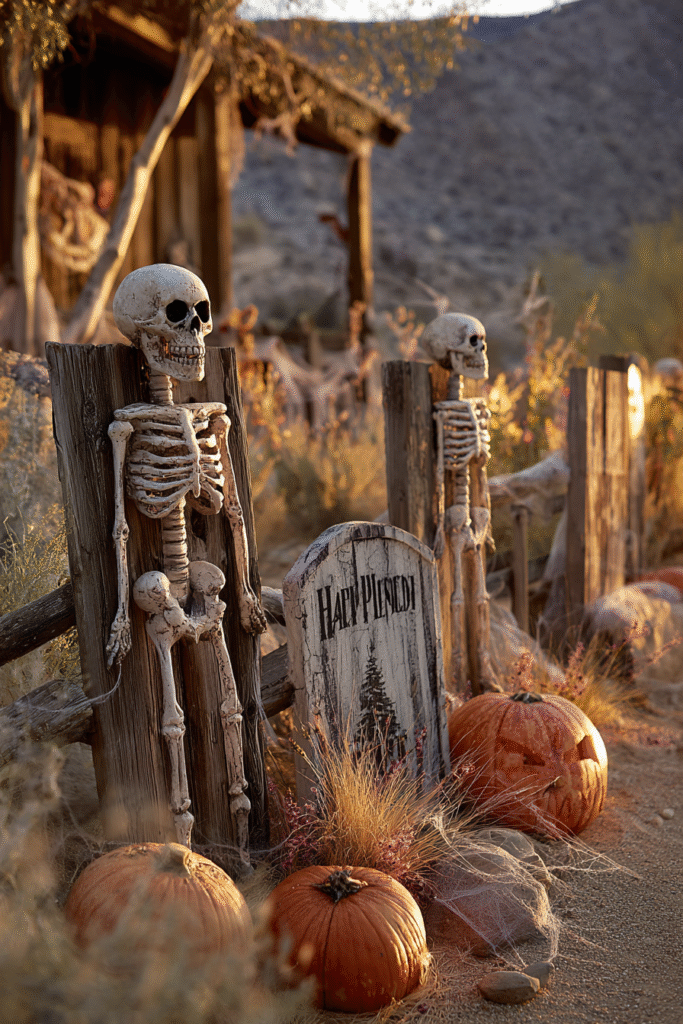 Ranch Home Halloween Spooky Graveyard Western