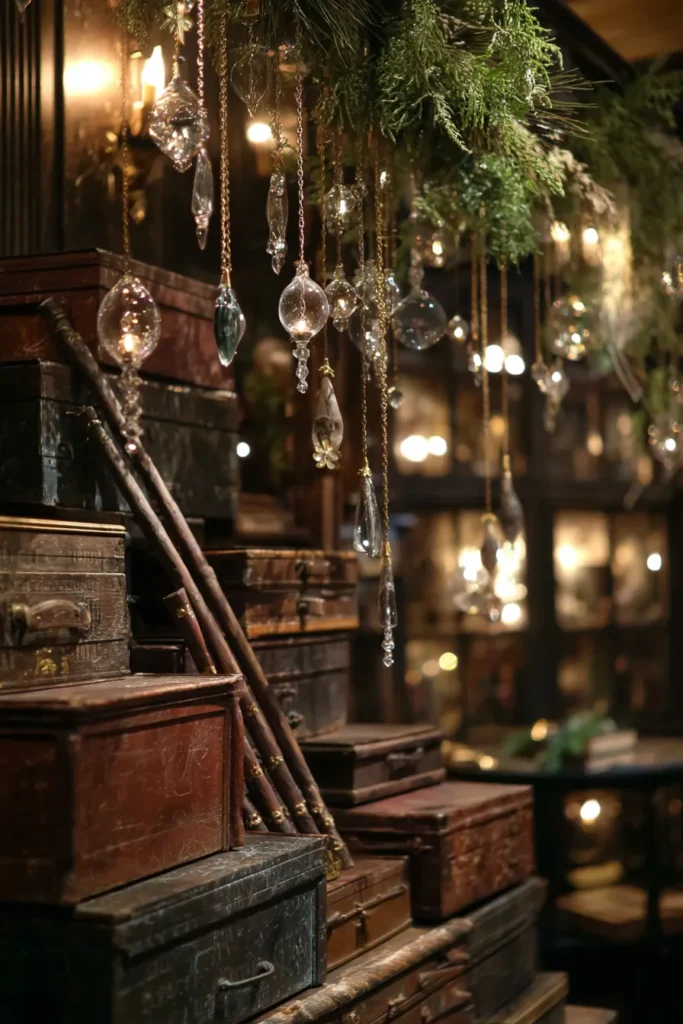 Suspend Wand-Like Ornaments from Garlands
