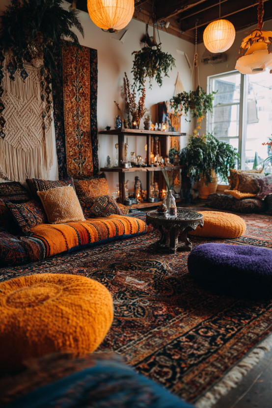 Bohemian Halloween Apartment Sanctuary