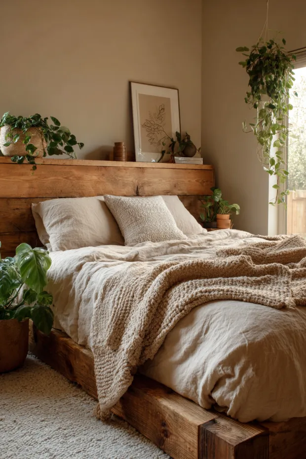 Sustainable Minimalist Fall Bedroom Eco-Friendly