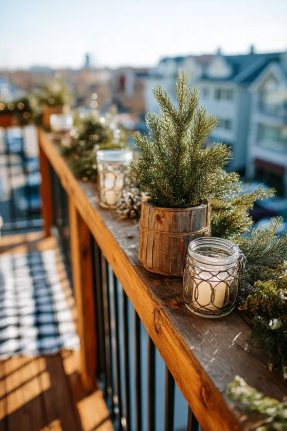 Balcony Railing Outdoor Christmas Display
