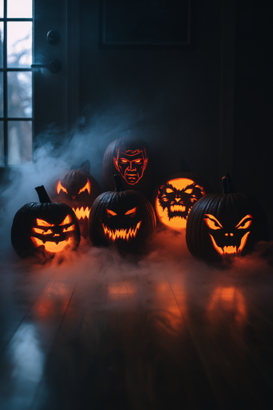 Classic Monster Collection: Frankenstein, Dracula, and Werewolf Pumpkins