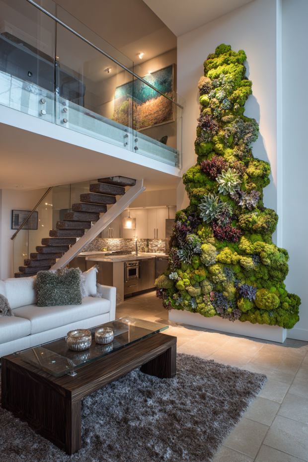 Living Wall Moss Succulent Tree