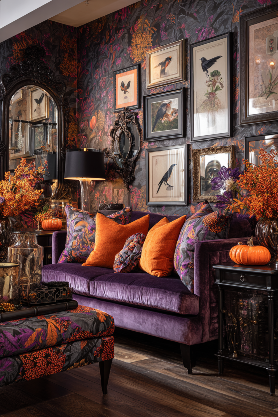 Maximalist Halloween Apartment Paradise