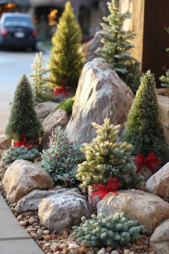 Rock Garden Christmas Alpine Theme
