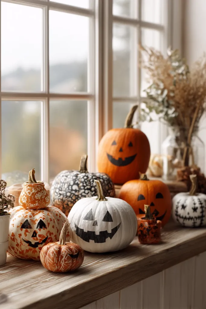 Simple DIY Pumpkin Painting for Family Kitchen Crafts