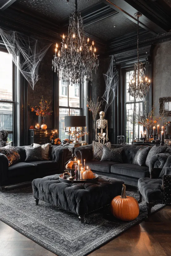 Victorian-Inspired Modern Halloween Décor