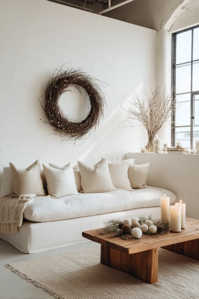Feature Single Oversized Natural Wreath