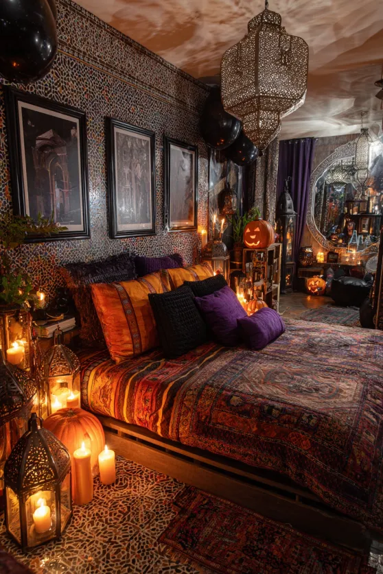 Moroccan-Inspired Halloween Luxury Bedroom