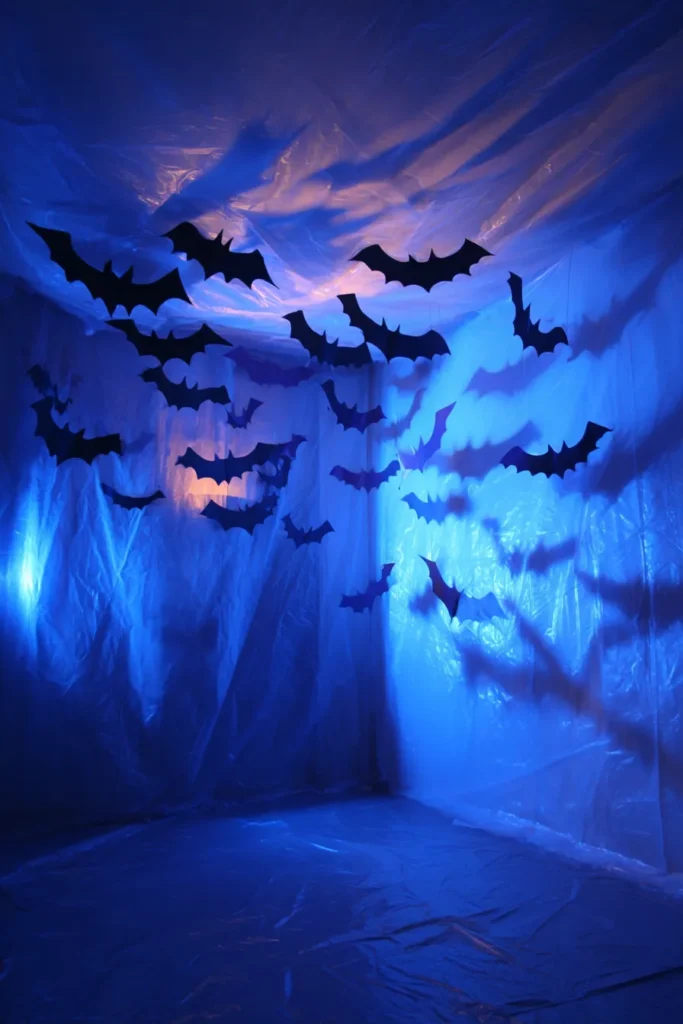 Trash Bag Halloween Backdrop